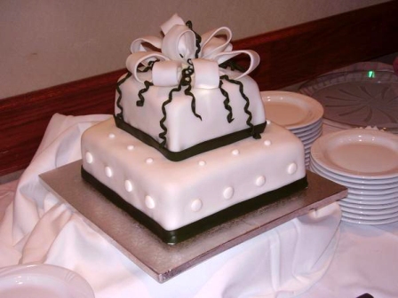 Monster Themed Birthday Party on Wedding Shower Cake   Brown Eyed Baker